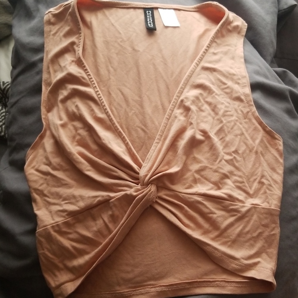 Knotted crop top